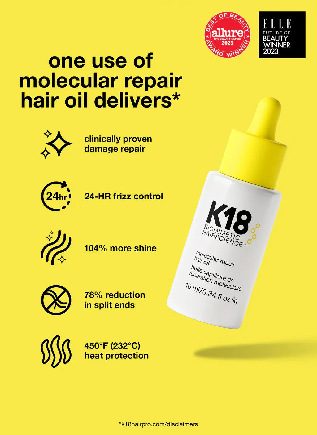 K18 Molecular Repair Hair Oil